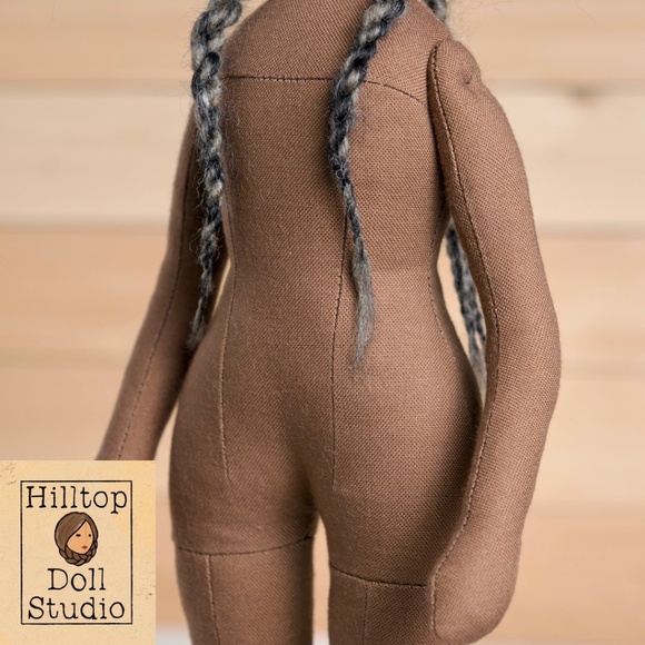 Fabric Doll "Josie" Handcrafted Textile Cloth Heirloom Primitive Doll - Picture 9 of 11